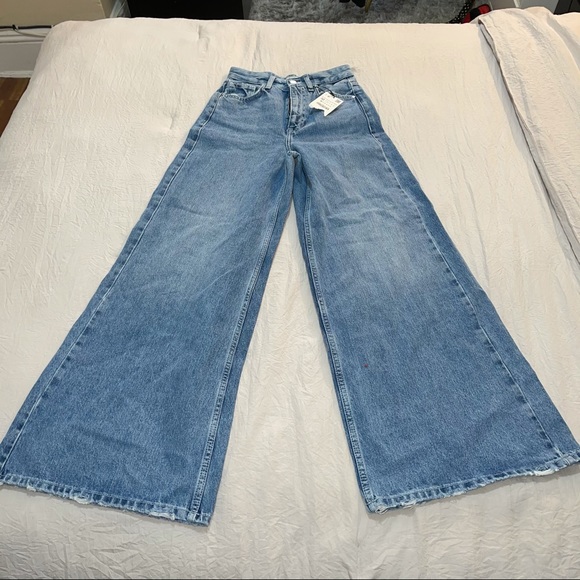 Zara Denim - NWT Zara Wide Leg high waist Jeans